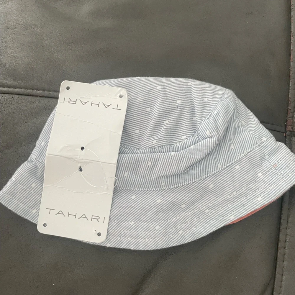 Tahari brand infant onesie and matching hat. New. Never worn. 3-6 months - Picture 4 of 7